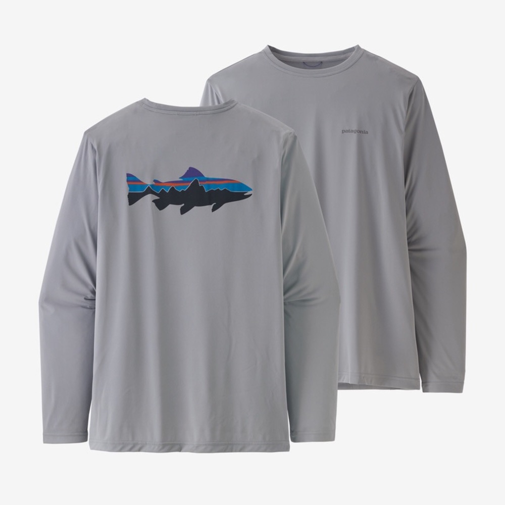 Men's Long-Sleeved Capilene® Cool Daily Fish Graphic Shirt